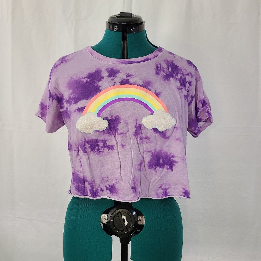 Rainbow Tie-Dye Crop Top